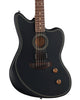 Fender Acoustic Guitars - Acoustasonic Standard Jazzmaster - Black - Front Angle