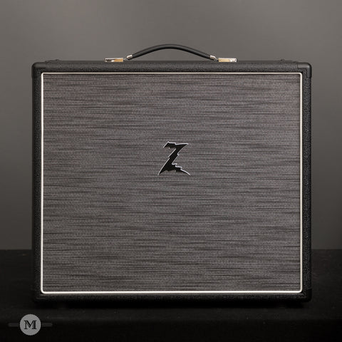 Dr. Z Amps - 1x12" Cabinet - Black w/ZW Grill and White Piping
