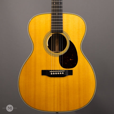 Martin Acoustic Guitars - 2018 OM-28E - Natural - Used - Front Close