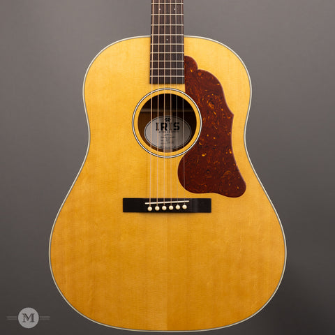 Iris Guitars - DF Natural - Large Pickguard - Ivoroid Binding - Flower Pot - Front Close