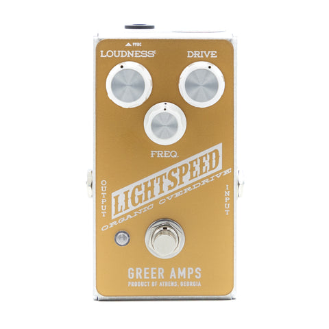 Greer Amps - Lightspeed Organic Overdrive - MSM Exclusive Gold - Front