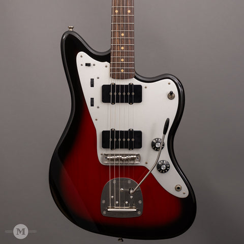 Seuf Electric Guitars - OH-10 - Tempered Pine Body - Red/Black Two-Tone Sunburst - Front Close