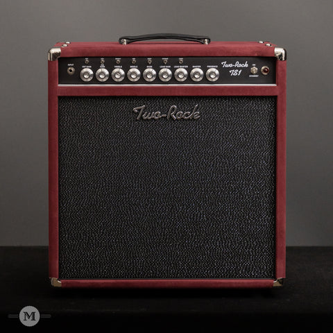 Two-Rock Amplifiers - TS1 50 Watt 1x12 Combo - Black Chassis - Burgundy Suede - Sparkle Matrix Grill