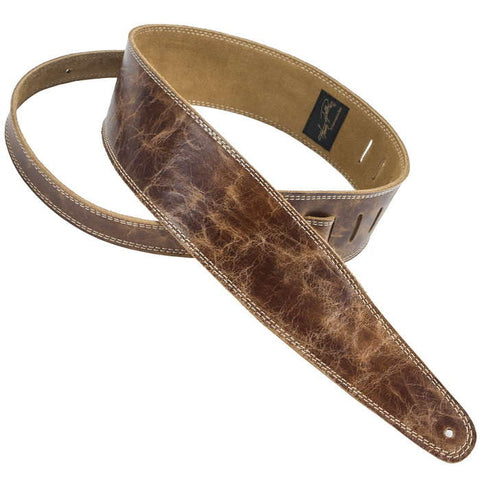 Henry Heller Straps - Peru Double Stitched Leather Strap Vintage Brown