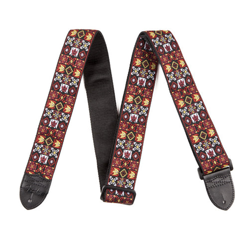 Fender Guitar Strap - Woodstock Hootenanny Red