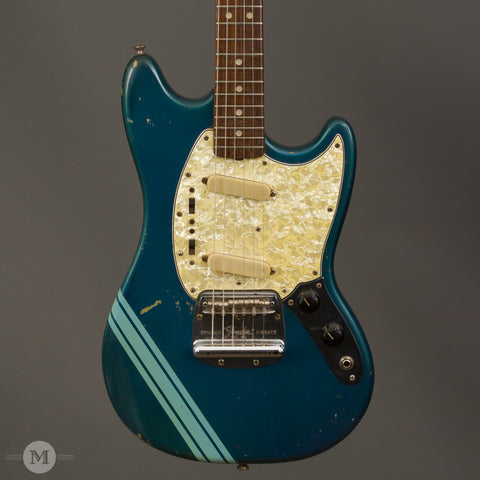 Fender Electric Guitars - 1969 Mustang - Competition Burgundy/Blue