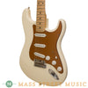 Fender - 2010 American Strat FSR Ebony & Ivory Used - Angle