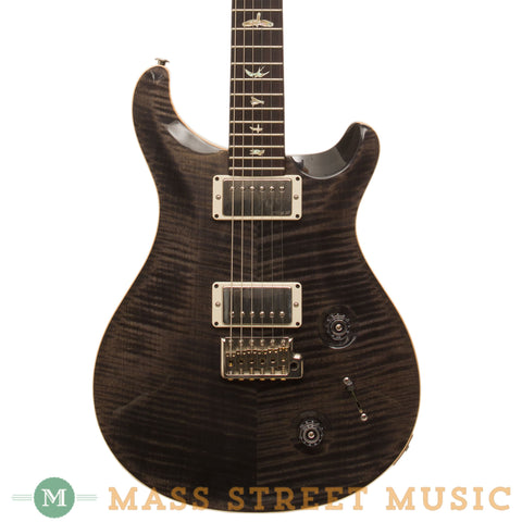 Paul Reed Smith Electric Guitars - 2014 PRS Custom 22 - Trans Black Used - Front Close
