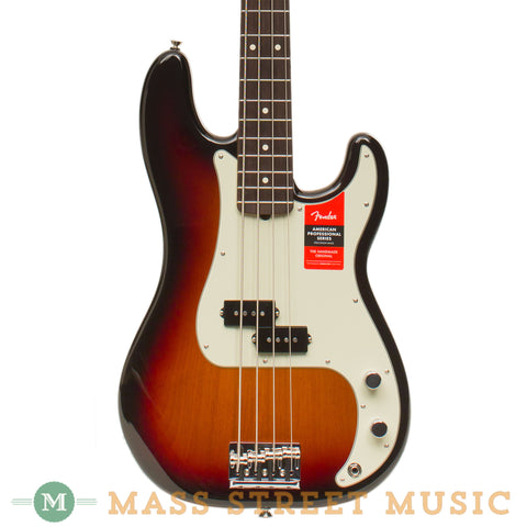 Fender Basses - 2017 American Professional Precision Bass - Burst - Front Close