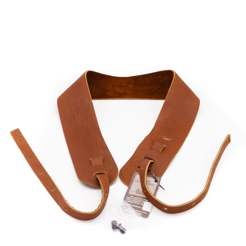 Lakota Leathers - 3" Bison Banjo Cradle Strap - Tobacco