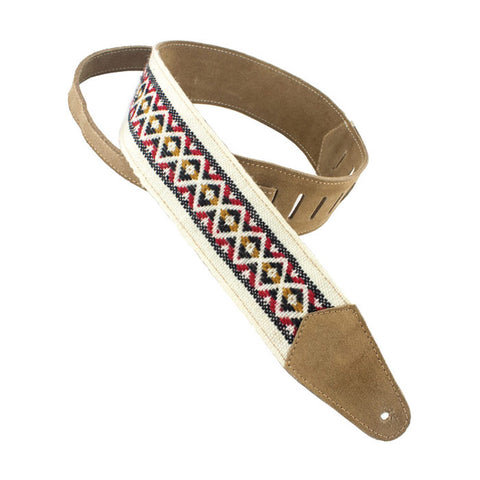 Henry Heller Straps - 2.5" Woven Pick Pocket 70's Rustic Strap - Natural