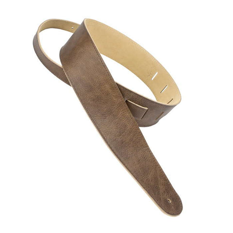 Henry Heller Straps - 2.5" Adjustable Luxe Capri Leather - Barn Brown