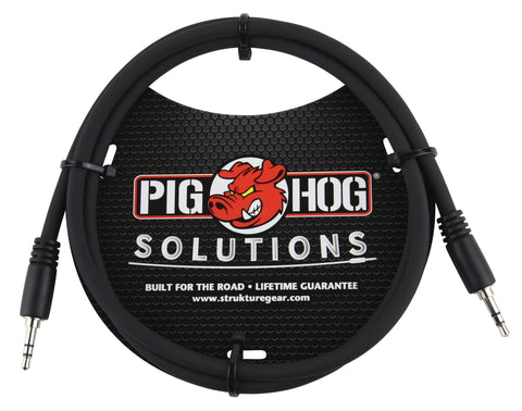 Pig Hog Cables - 3.5mm TRS to Same - 3ft