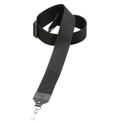 Levys Banjo Strap - Metal Hooks - Black