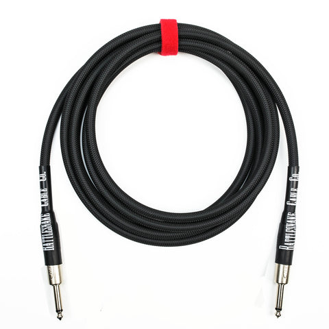 Rattlesnake Cable Company - 10' Standard in Black with Straight Plugs