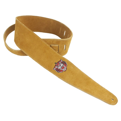 Henry Heller Straps - 2.75" Double Layer Premium Suede Embroidered - Tiger
