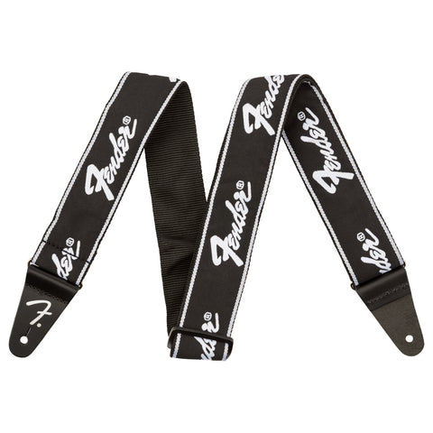 Fender Guitar Strap - Running Logo - Black