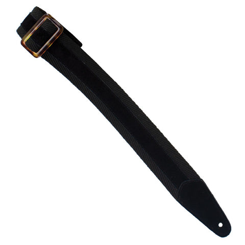 Henry Heller Straps - Peru 2" PURE Herringbone 100% Cotton - BLACK