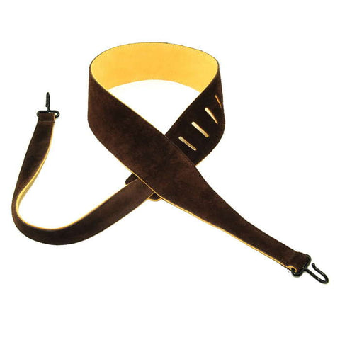 Henry Heller Straps - Suede Leather Banjo Strap - Chocolate
