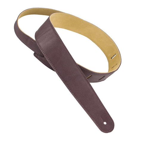 Henry Heller Guitar Straps - Leather Strap - Mahogany