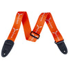 Gretsch Straps - Logo w/Wings - Orange/Grey