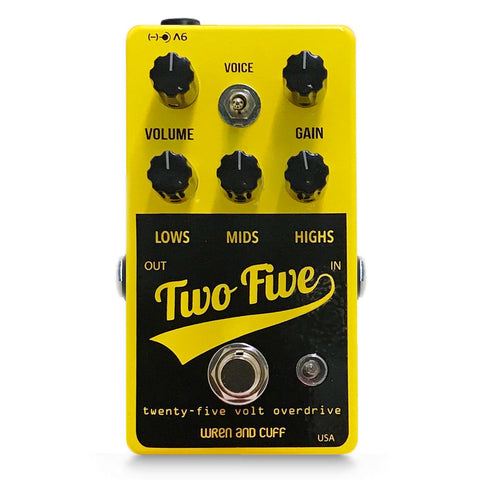 Wren and Cuff Effect Pedals - Two-Five 25v OD/Boost