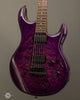 Ernie Ball Music Man - BFR Luke III - HH - Boysenberry Quilted Maple - Used - Angle