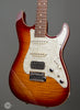 Tom Anderson Electric Guitars - 2014 Drop Top Classic - Dark Cherry Burst - Used - Angle