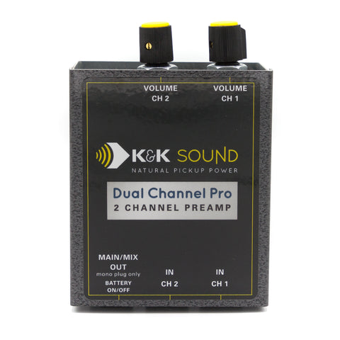 K&K Acoustic Pickups - Dual Channel Pro Preamp