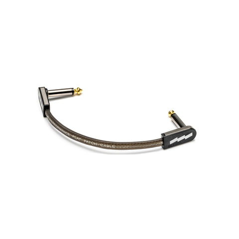 EBS High Performance Flat Patch Cable - 10cm Black/Gold
