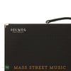 Helweg 13" x 24" Ink Black Pedalboard - front close