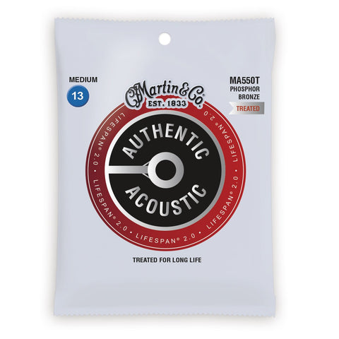Martin Acoustic Strings - Authentic Treated Phos Medium MA550T