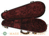 Calton White/Wine Mandolin Case - open