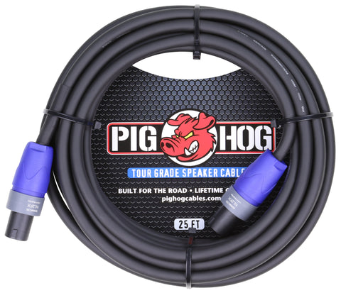 Pig Hog Cables - 25' Speaker Cable - Speakon ends