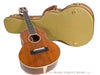 MP Mike Pereira Tenor Uke Redwood - leaning on tweed case