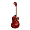 Lanikai QM-RDCET Quilted Maple Red Cutaway Electric Tenor