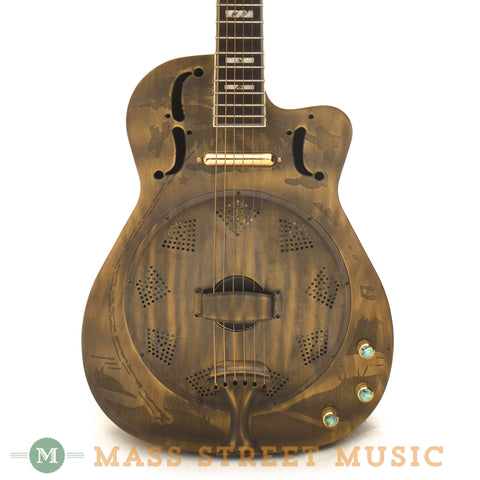 S101 RGS4-4C Resonator Guitar - front close