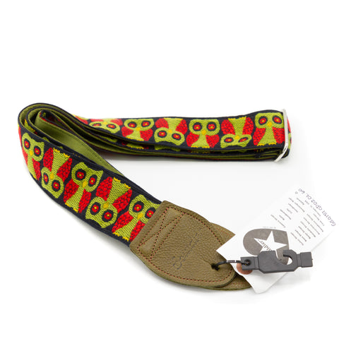 Souldier Guitar Straps - 2" Owls - Olive