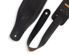 Levy's Straps - 3" Favorite Padded Black Leather Black