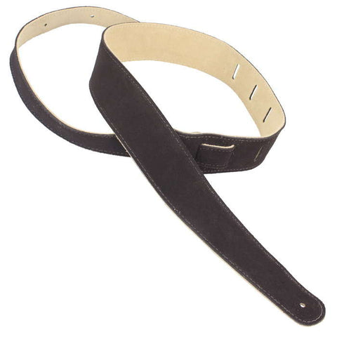 Henry Heller Straps - 2.5" Basic Capri Suede - Chocolate
