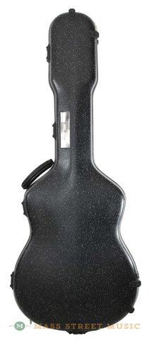 Calton OM guitar case - black granite - front