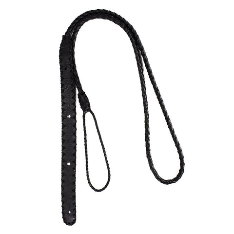 Henry Heller Braided Leather Uke Strap - Black