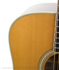 1975 Martin D-35 acoustic guitar front bass bout detail image