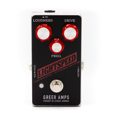 Greer Amps - Lightspeed Organic Overdrive Black and Red