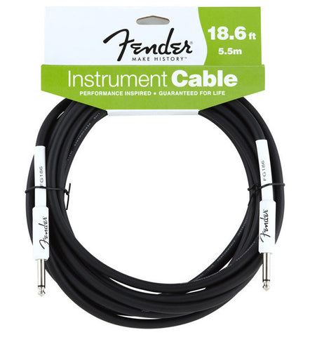 Fender 18.6' Black Instrument Cable