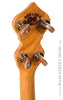 Ome Juniper 12 inch open back banjo - back of headstock