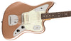Fender Electric Guitars - American Professional Classic - Jaguar - Faded Firemist Gold - Side Angle