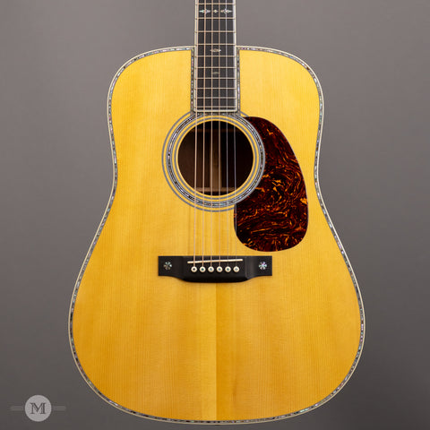 Martin Acoustic Guitars - 2013 Custom Shop D-42 - Adirondack/Madagascar with K&K Pickup - Front Close