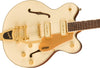 Gretsch Electric Guitars - Electromatic Pristine LTD Center Block Double-Cut w/ Bigsby - White Gold - Angle