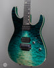 Tom Anderson Guitars - Angel - Teal WakeSurf with Binding - Front Angle 